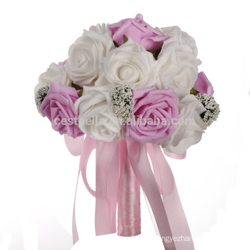 Vente en gros de mode bridal artificiel magnifique bouquet de mariage de fleurs